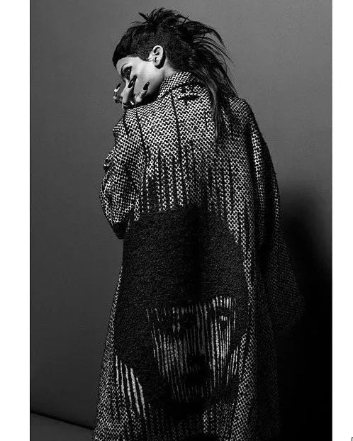 FW2013 Jean Paul Gaultier Gloomy Shadow Japan Profile Coat JikKYMQ 1