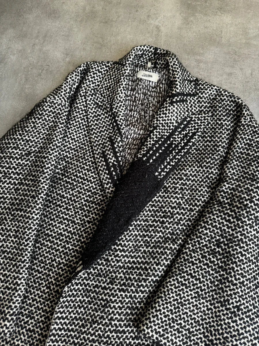 FW2013 Jean Paul Gaultier Gloomy Shadow Japan Profile Coat JikKYMQ 11