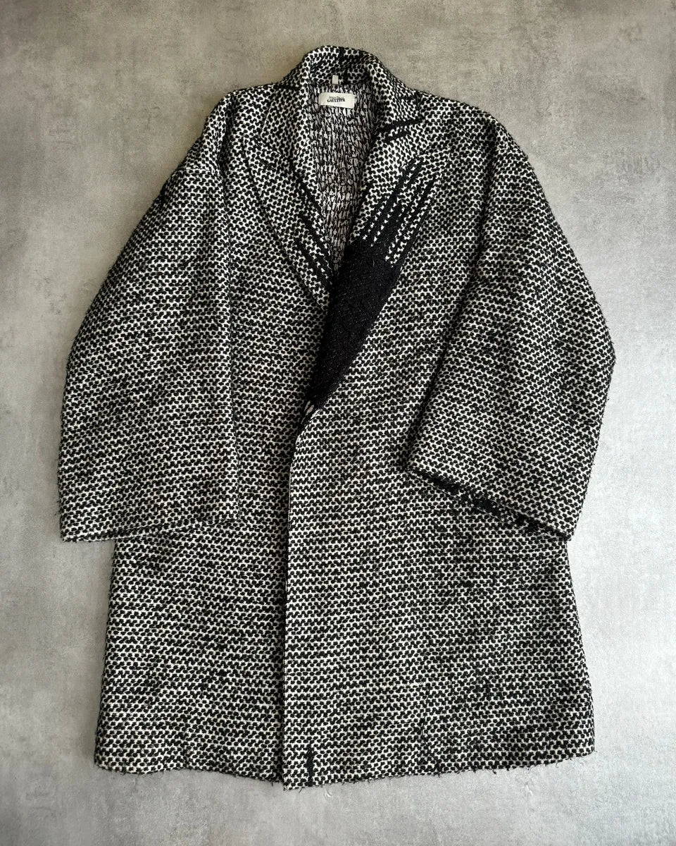 FW2013 Jean Paul Gaultier Gloomy Shadow Japan Profile Coat JikKYMQ 2