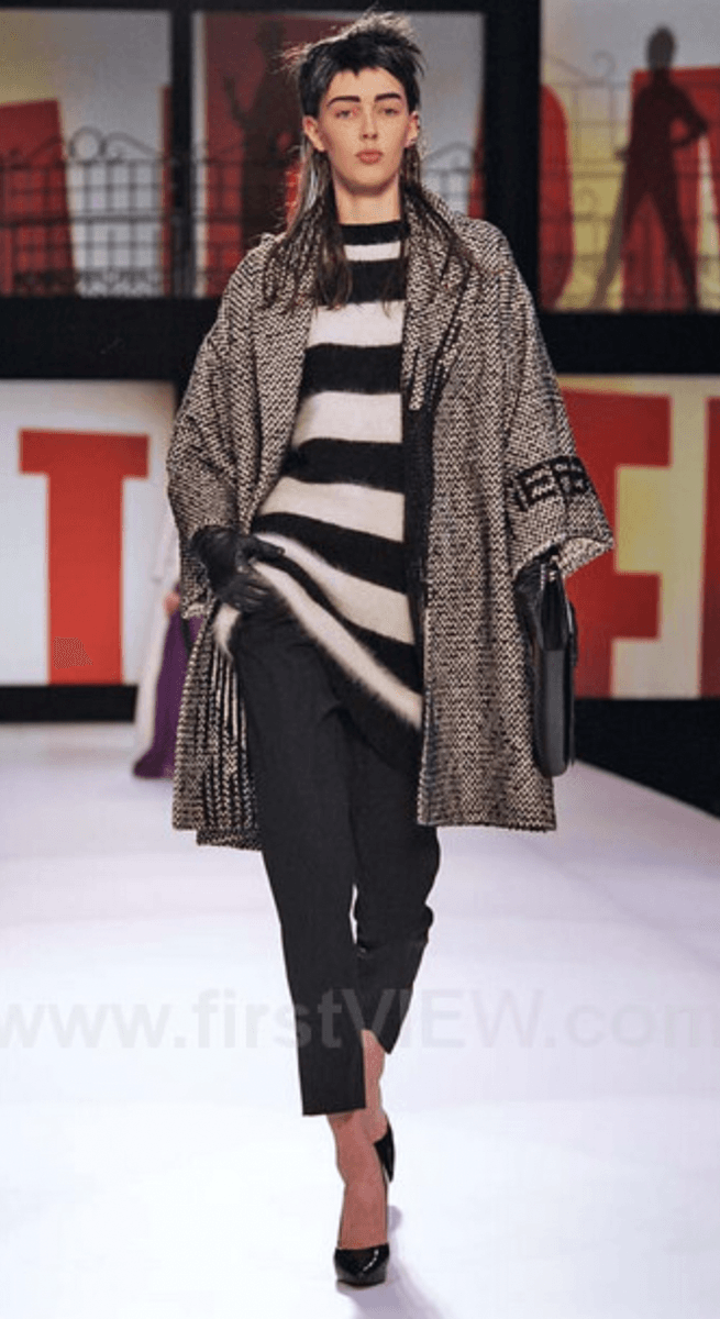 FW2013 Jean Paul Gaultier Gloomy Shadow Japan Profile Coat JikKYMQ 6