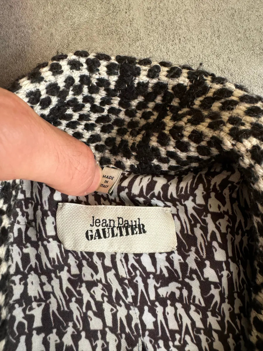 FW2013 Jean Paul Gaultier Gloomy Shadow Japan Profile Coat JikKYMQ 10