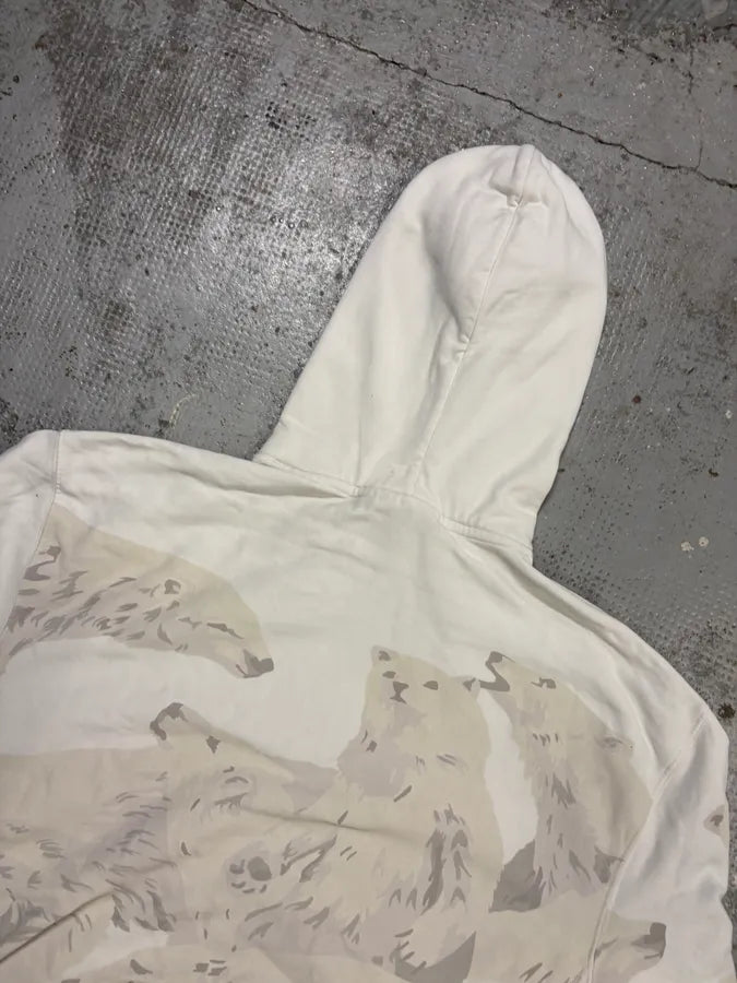 FW2013 Kenzo Cream Cotton Polar Bear Hoodie DTHHXtx 5