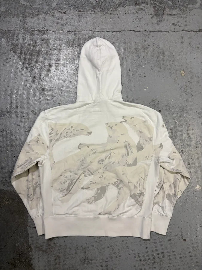 FW2013 Kenzo Cream Cotton Polar Bear Hoodie DTHHXtx 4