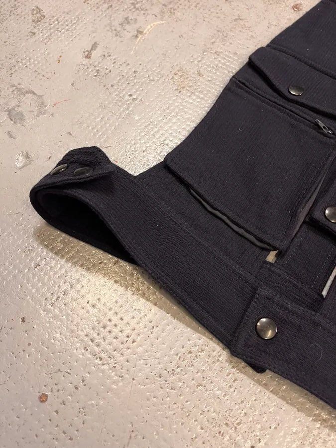 FW2013 Maison Margiela Navy Corduroy Cargo Tactical Vest  CMksXGV 4