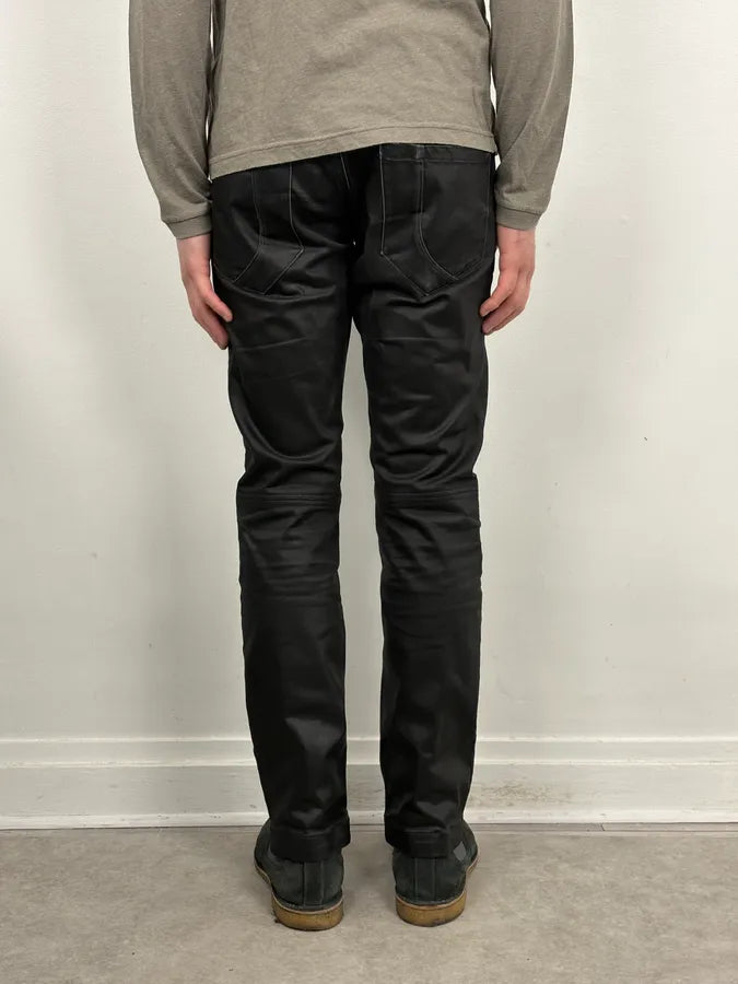 FW2013 Marithé + François Girbaud Black Waxed Denim Jeans WnLPawF 3