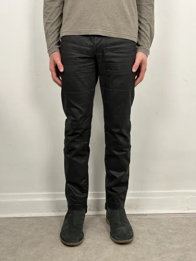 FW2013 Marithé + François Girbaud Black Waxed Denim Jeans WnLPawF 1