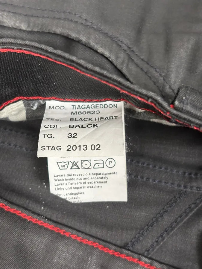 FW2013 Marithé + François Girbaud Black Waxed Denim Jeans WnLPawF 14