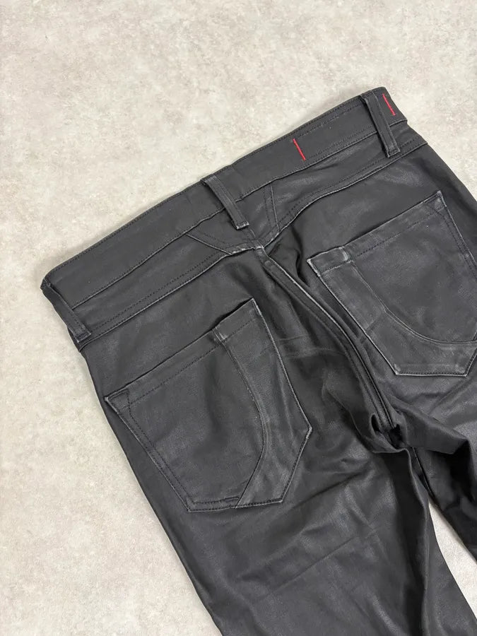 FW2013 Marithé + François Girbaud Black Waxed Denim Jeans WnLPawF 7