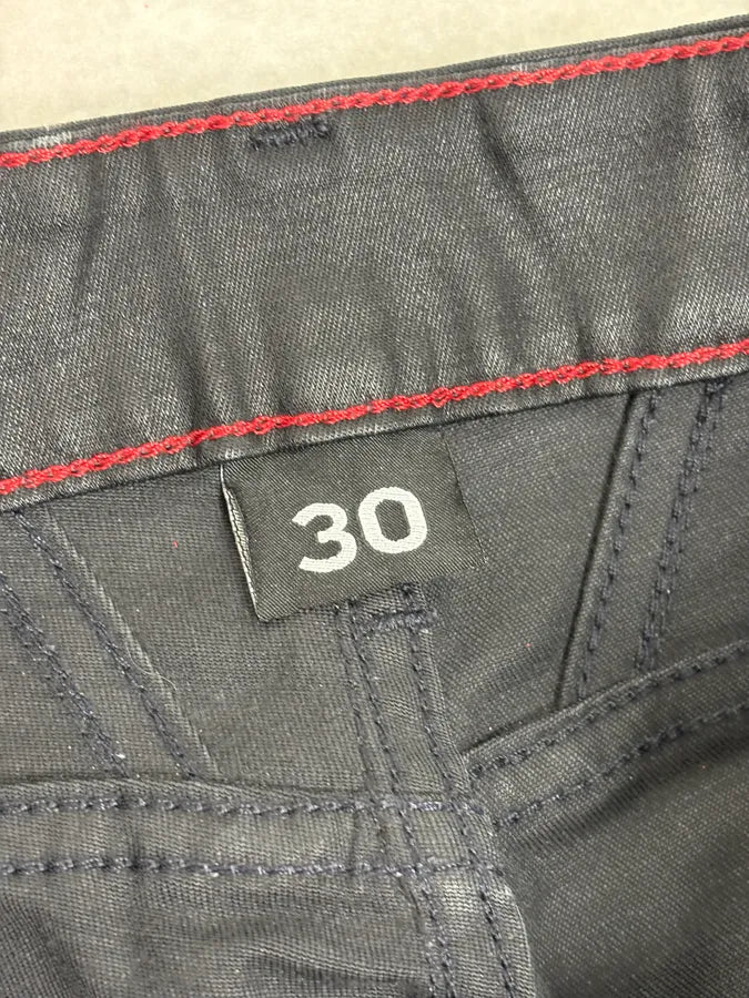 FW2013 Marithé + François Girbaud Black Waxed Denim Jeans WnLPawF 13