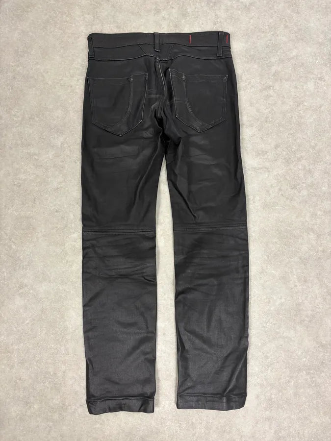 FW2013 Marithé + François Girbaud Black Waxed Denim Jeans WnLPawF 6