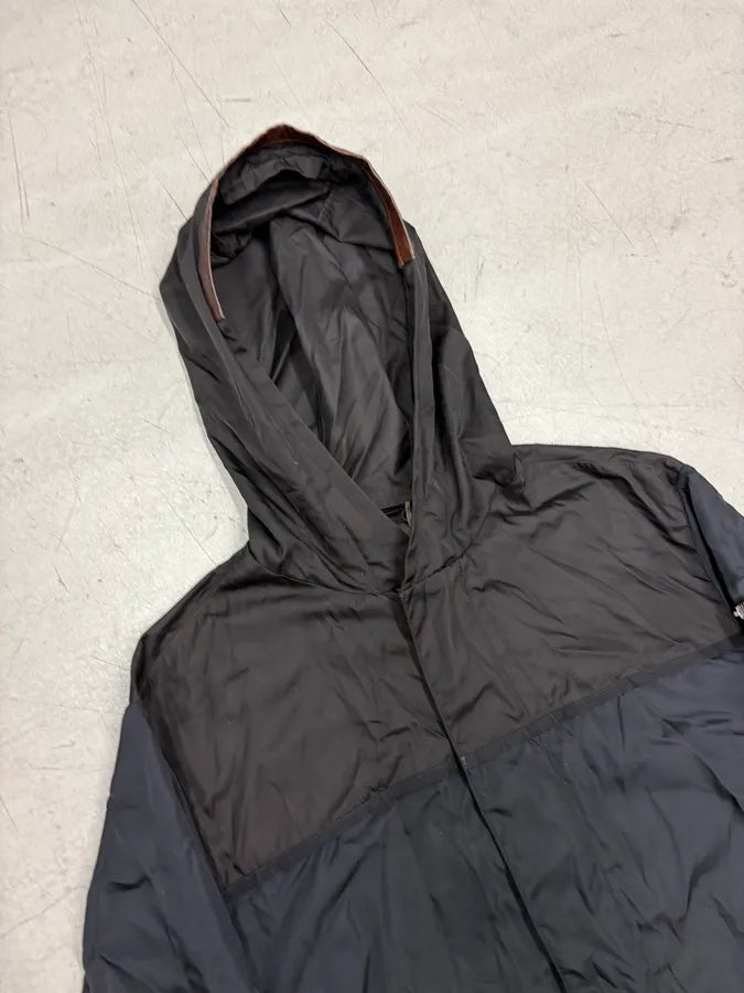 FW2013 Prada Black Nylon & Leather Windbreaker Jacket ZQXzevY 4