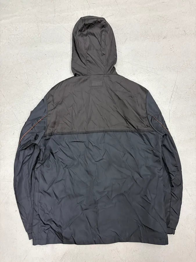 FW2013 Prada Black Nylon & Leather Windbreaker Jacket ZQXzevY 5