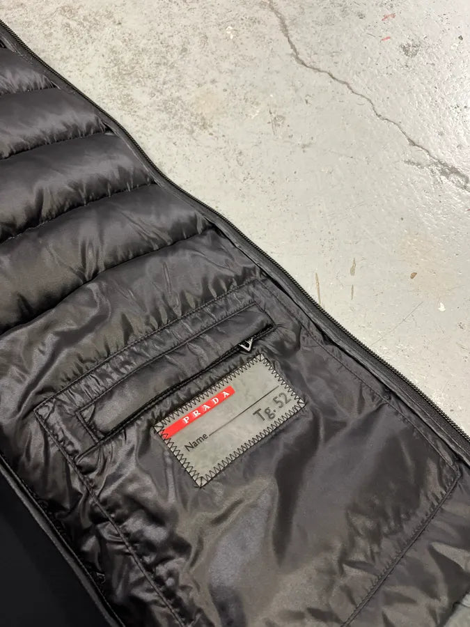 FW2013 Prada Grey Puffer Jacket esKGNjf 12