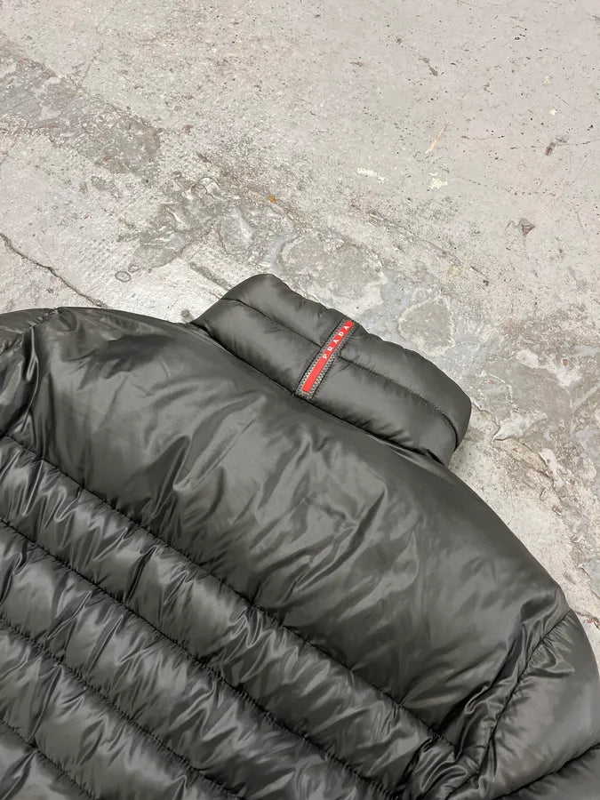 FW2013 Prada Grey Puffer Jacket esKGNjf 7