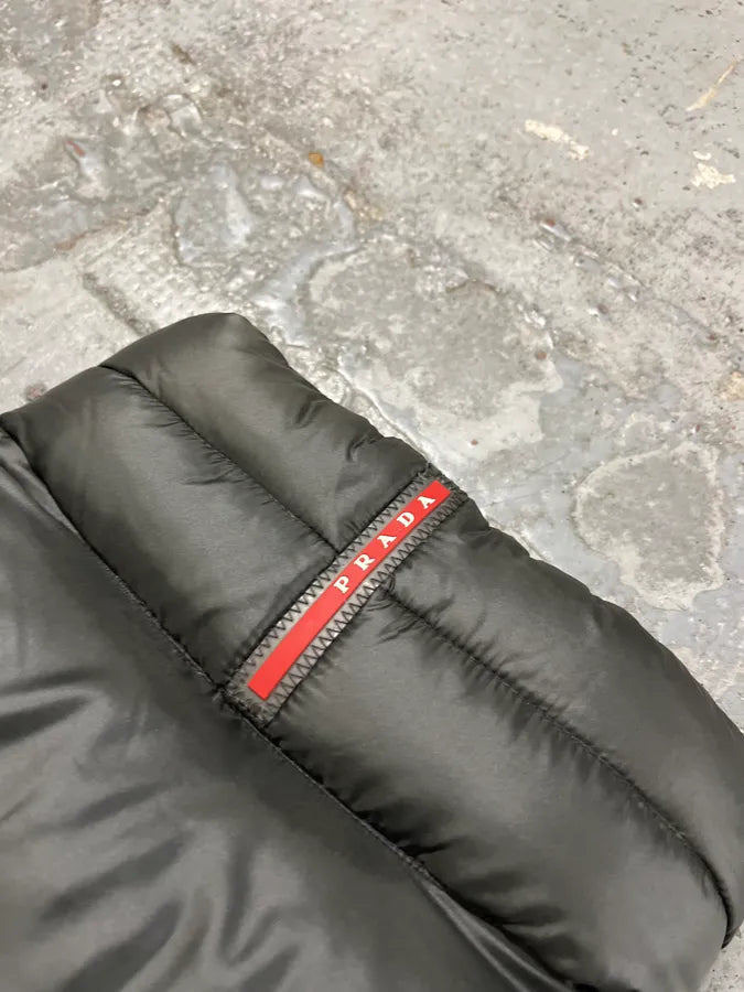 FW2013 Prada Grey Puffer Jacket esKGNjf 8