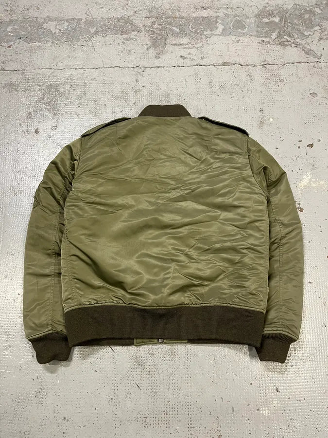 FW2013 Saint Laurent Khaki Nylon Cargo Bomber Jacket NlJPeVb 8