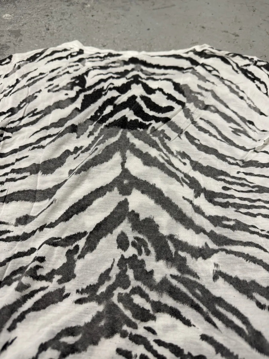 FW2013 Saint Laurent Zebra White T-Shirt KFhmHwK 2