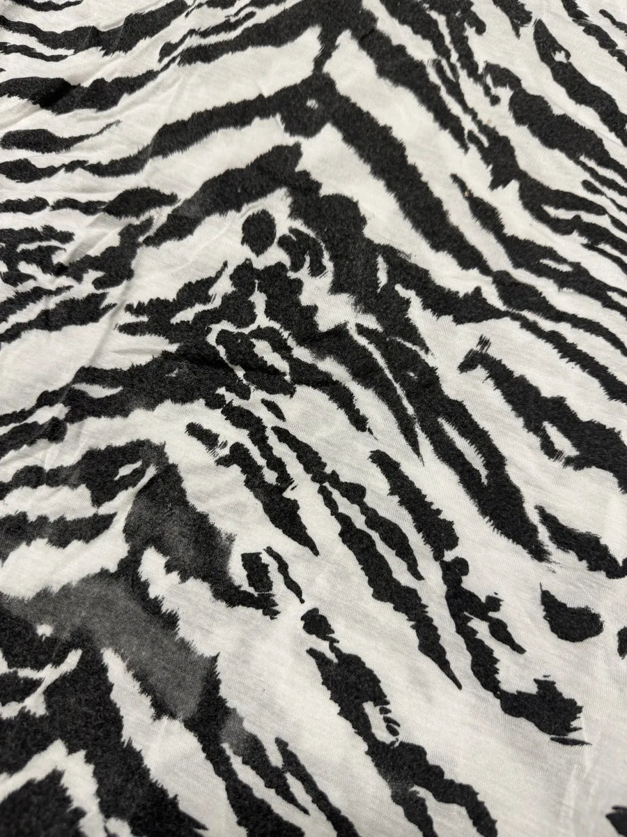 FW2013 Saint Laurent Zebra White T-Shirt KFhmHwK 6