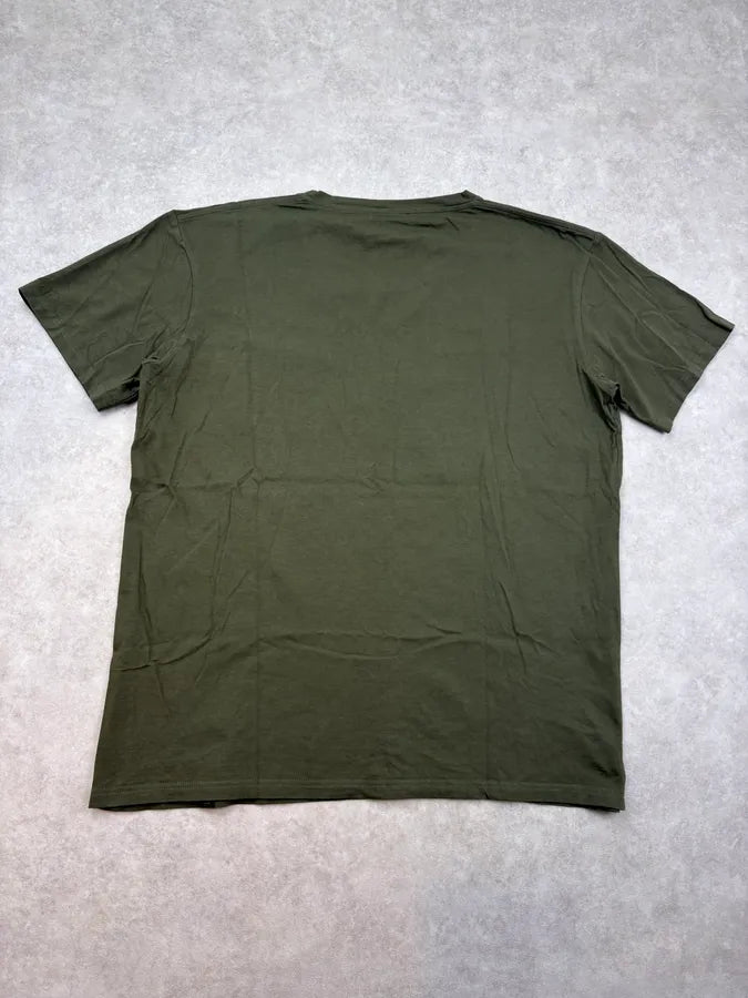 FW2014 Balmain Olive Jungle Abstract Floral T-Shirt wiMnEZa 5