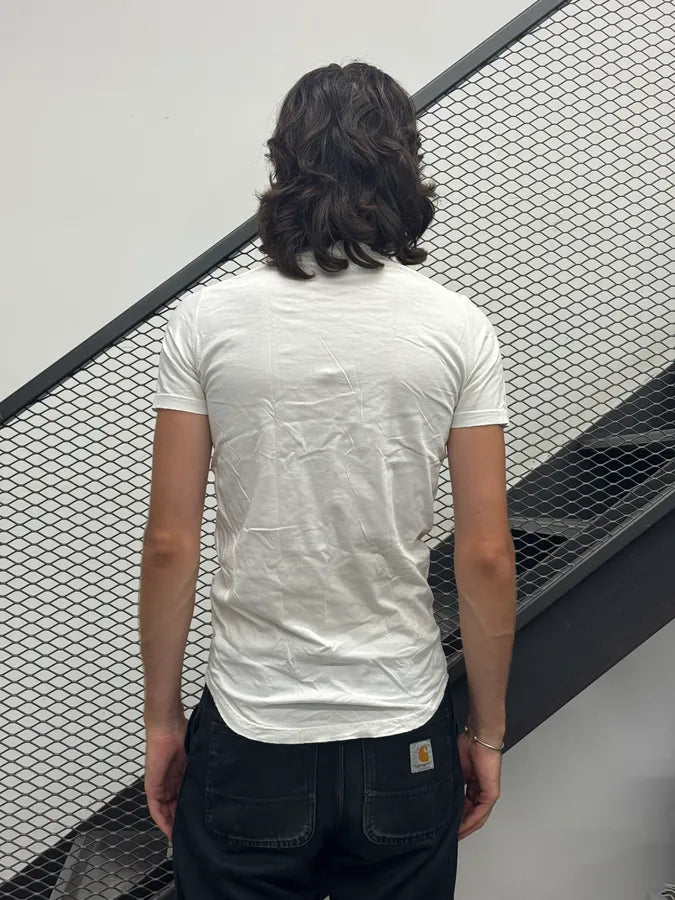 FW2014 Dsquared2 White Objects Graphic Print T-Shirt fjDzjAl 2