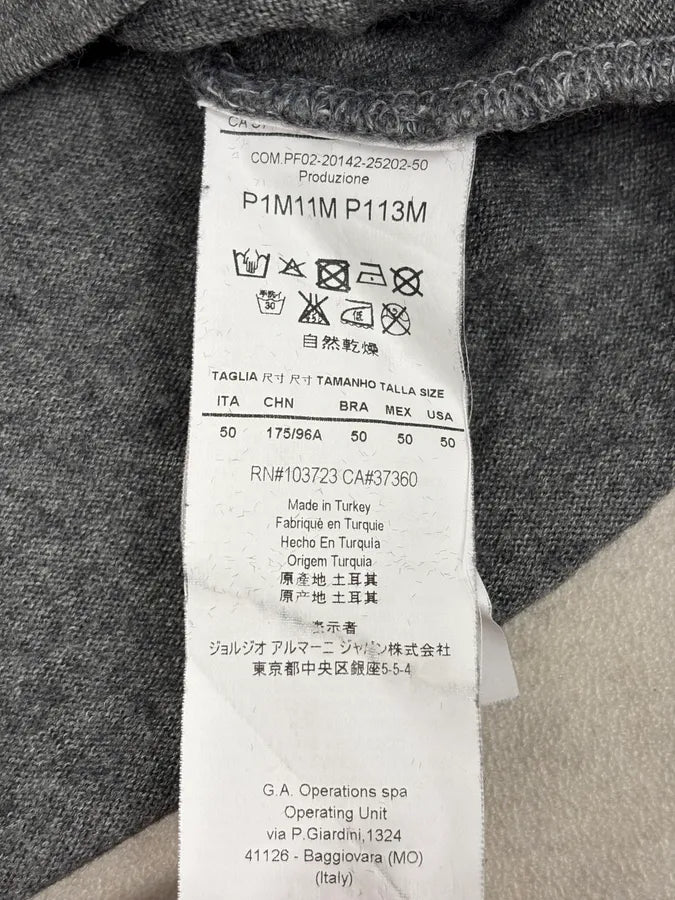 FW2014 Emporio Armani Abstract Skyscrapers Grey Sweater aAjniKo 10