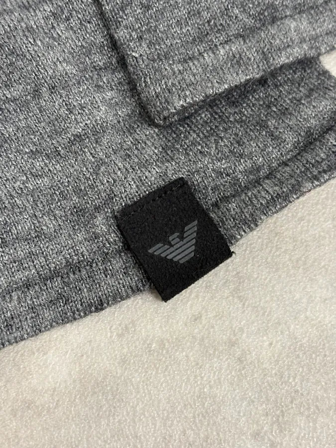 FW2014 Emporio Armani Abstract Skyscrapers Grey Sweater aAjniKo 8