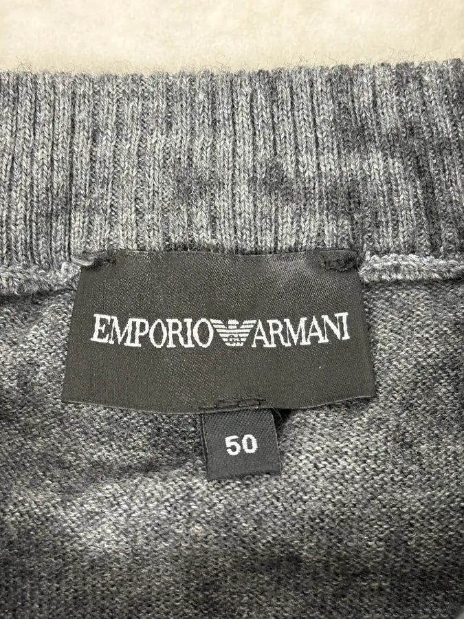 FW2014 Emporio Armani Abstract Skyscrapers Grey Sweater aAjniKo 9