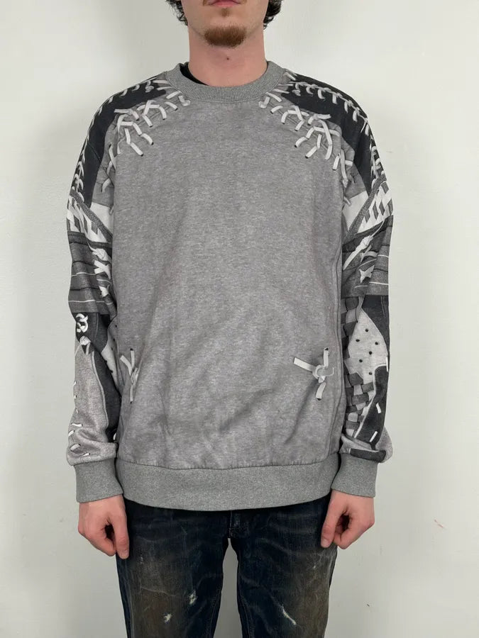 FW2014 Givenchy Grey Multi Laces Sweater by Riccardo Tisci aigoCjJ 1
