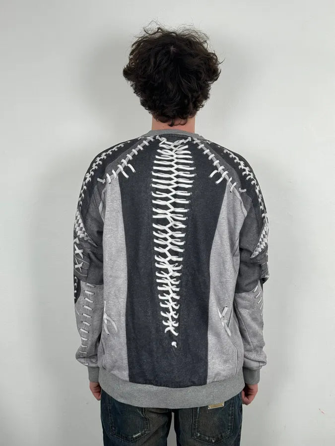 FW2014 Givenchy Grey Multi Laces Sweater by Riccardo Tisci aigoCjJ 2