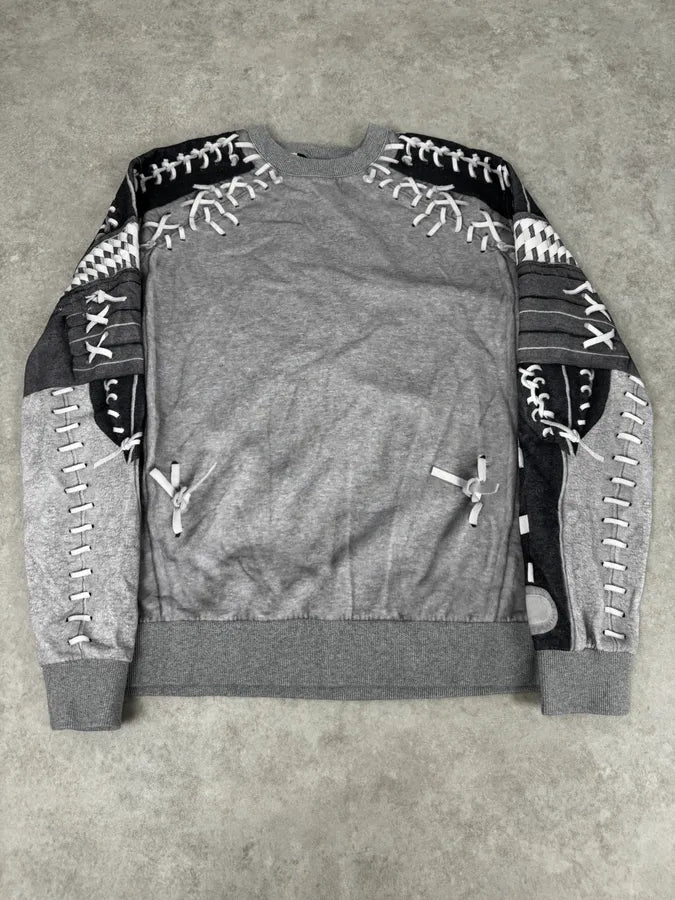 FW2014 Givenchy Grey Multi Laces Sweater by Riccardo Tisci aigoCjJ 0