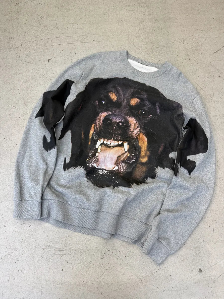 FW2014 Givenchy Grey Rottweiler Sweater by Riccardo Tisci WPKZGlR 5