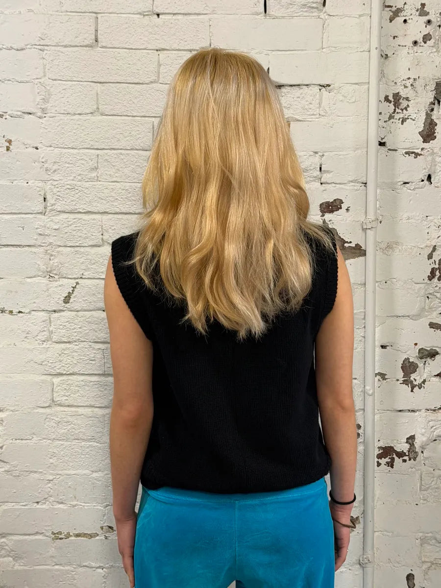 FW2014 Givenchy Oversized Zip Wool Black Tank Top eHWZkLC 2