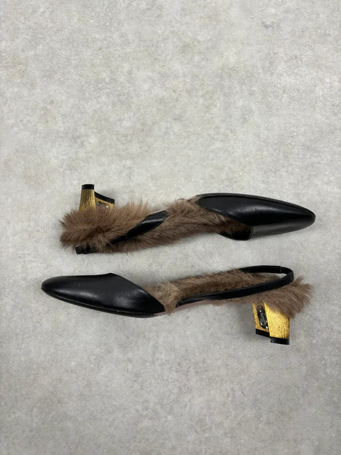 FW2014 Gucci Black Leather Heels with Swarovski Crystal ZfrsWoj 5