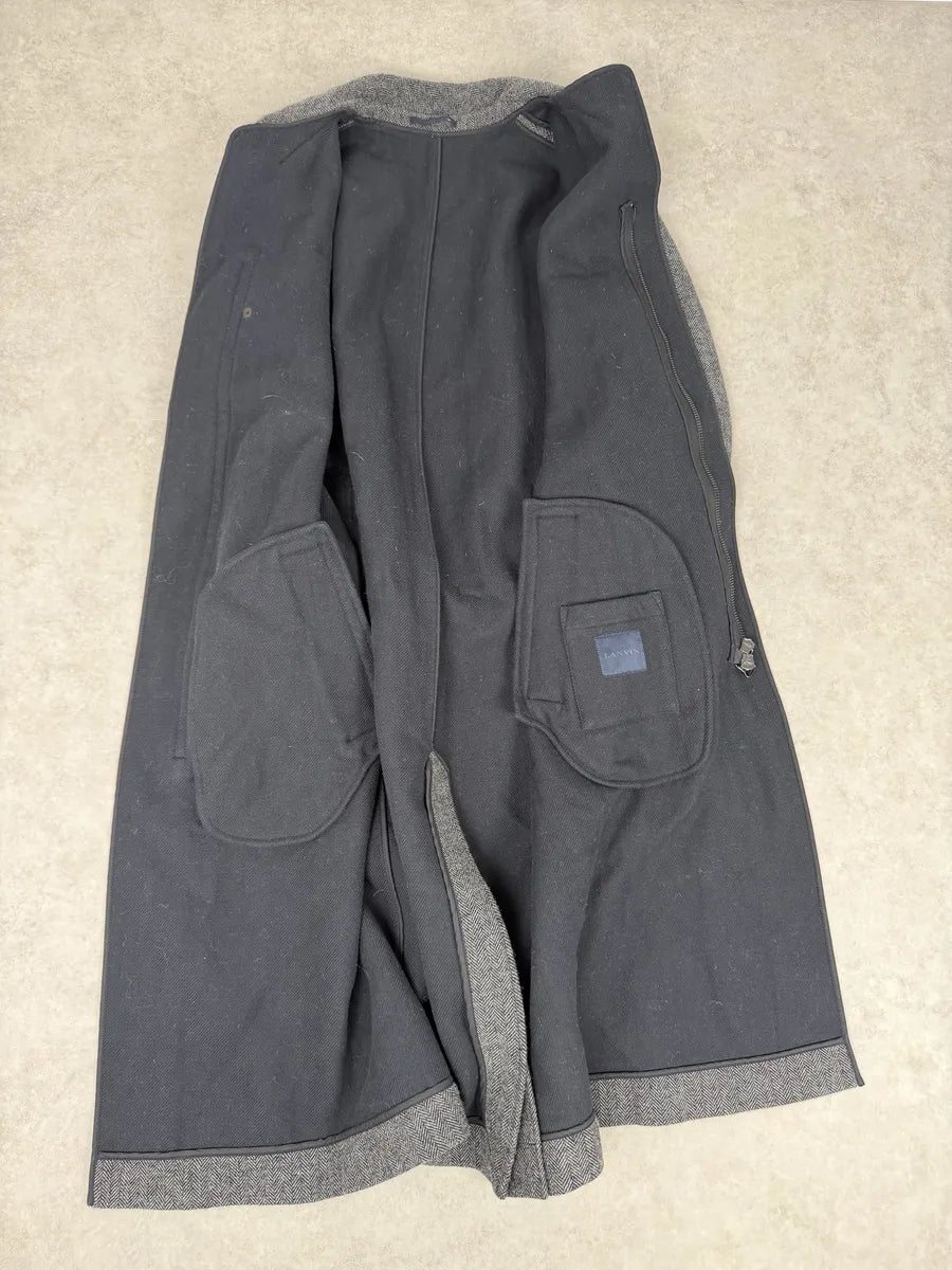 FW2014 Lanvin Grey Classy Trench Coat zKFjIIB 12