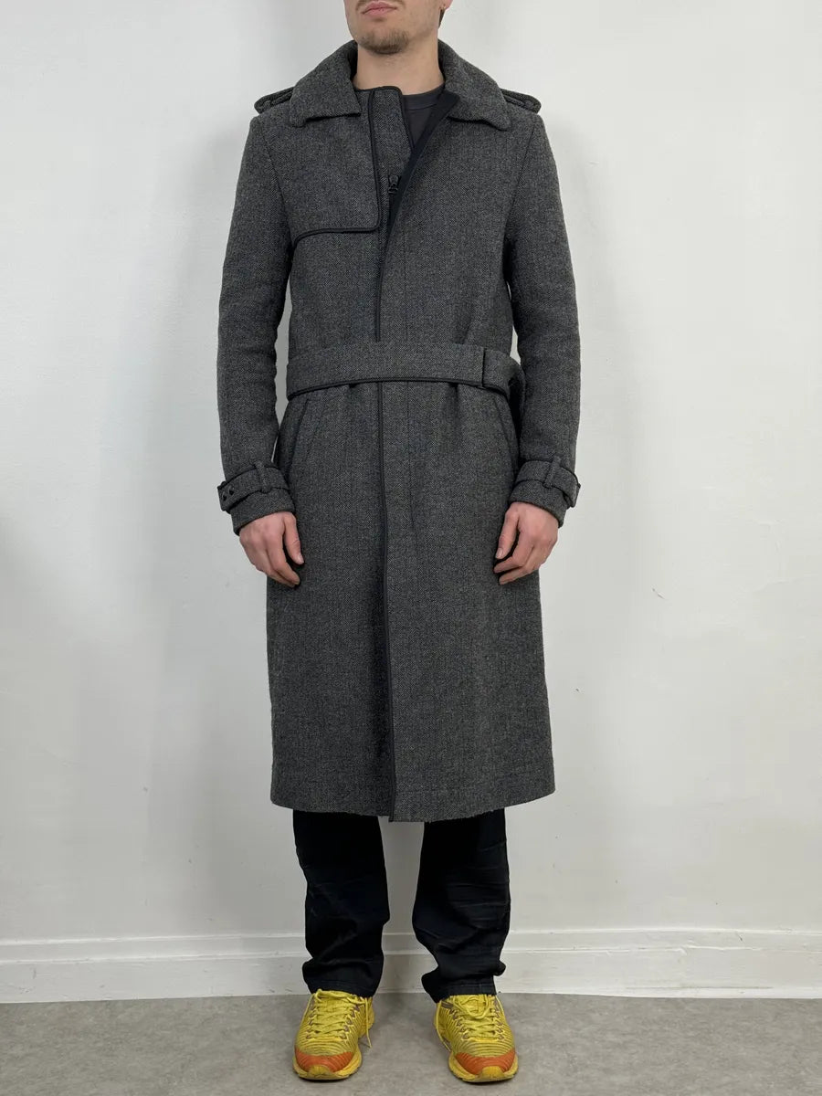 FW2014 Lanvin Grey Classy Trench Coat zKFjIIB 2