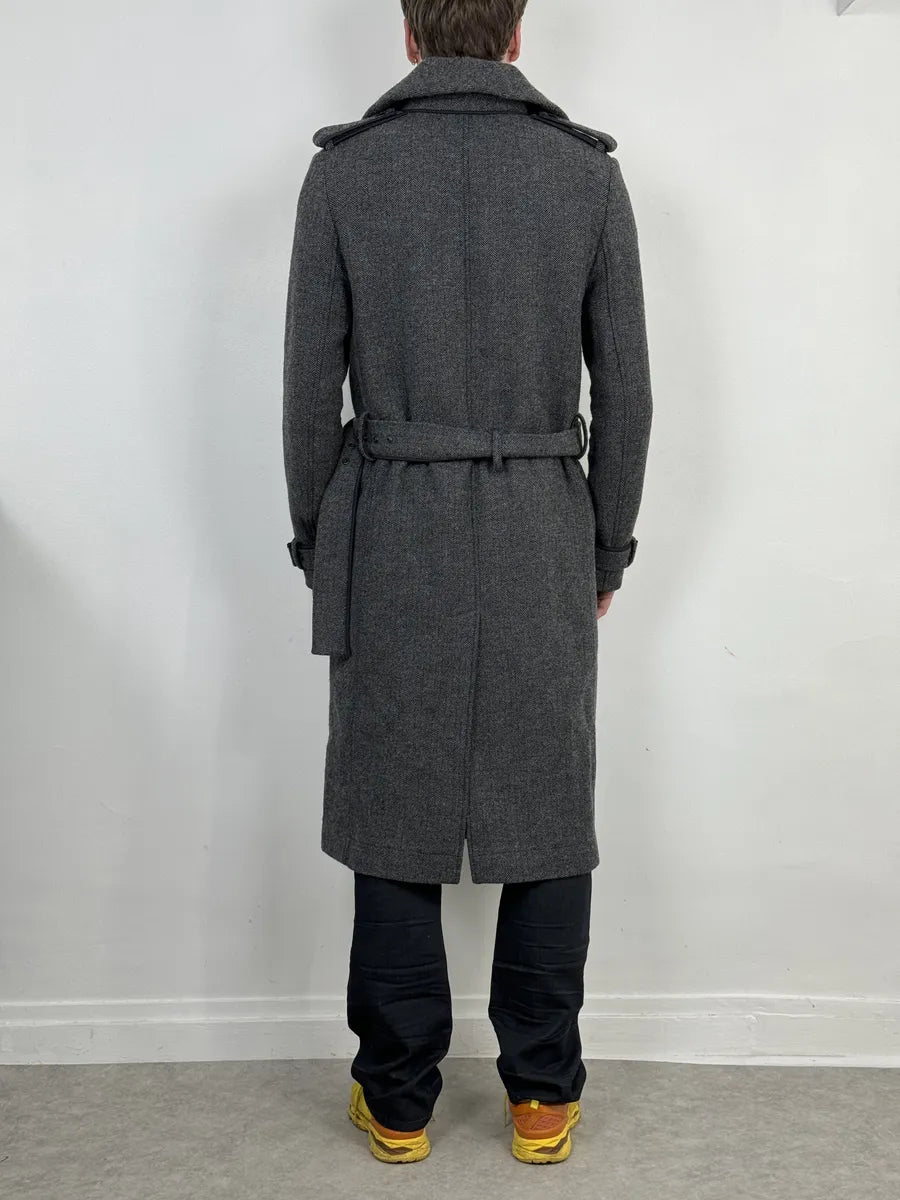 FW2014 Lanvin Grey Classy Trench Coat zKFjIIB 3