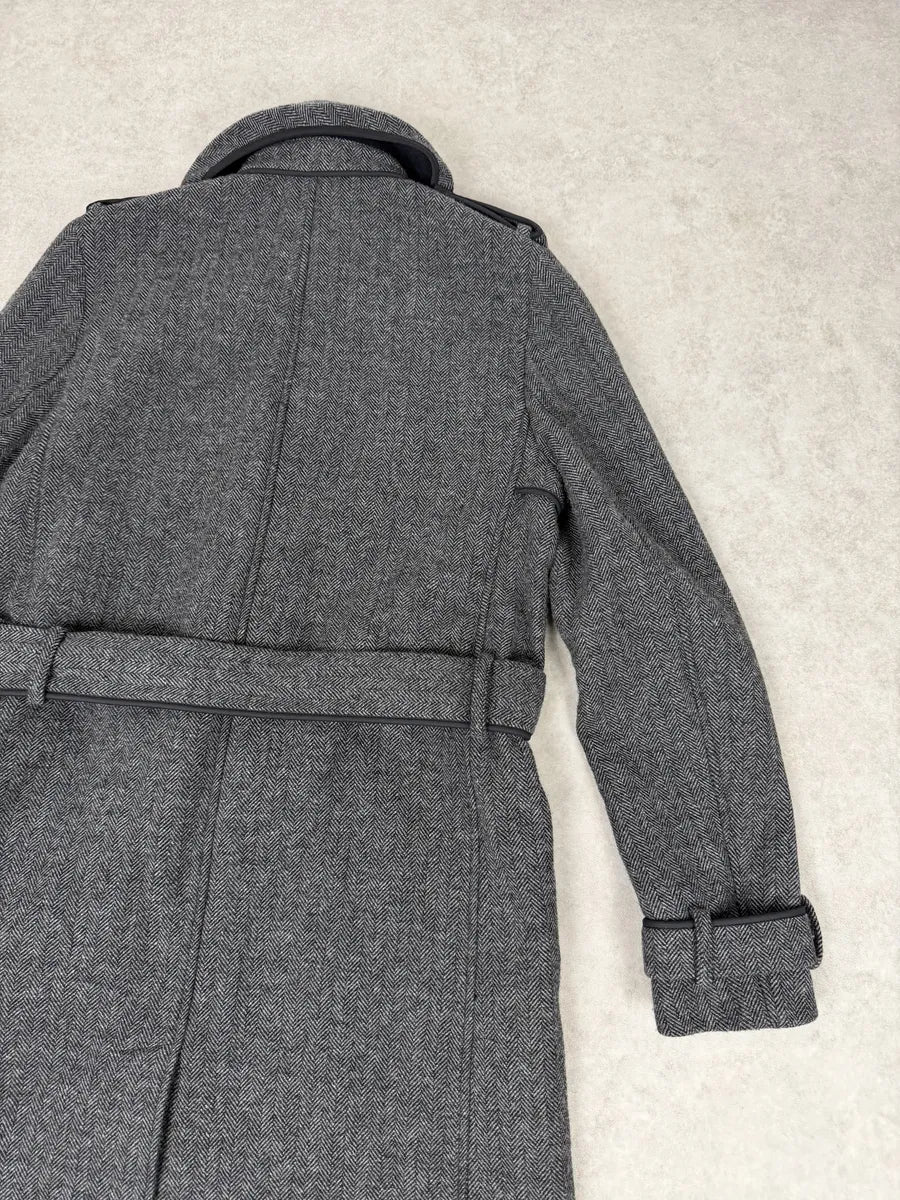 FW2014 Lanvin Grey Classy Trench Coat zKFjIIB 4