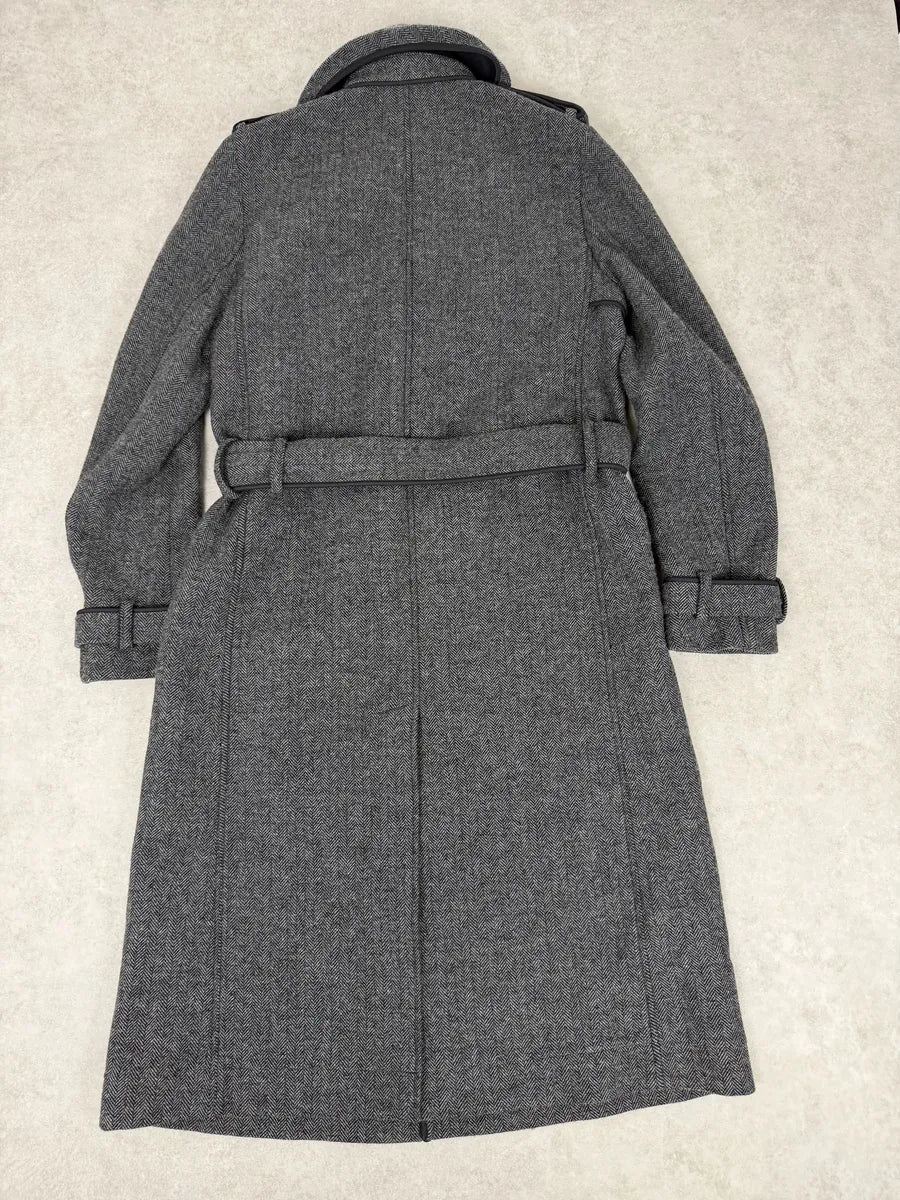 FW2014 Lanvin Grey Classy Trench Coat zKFjIIB 5