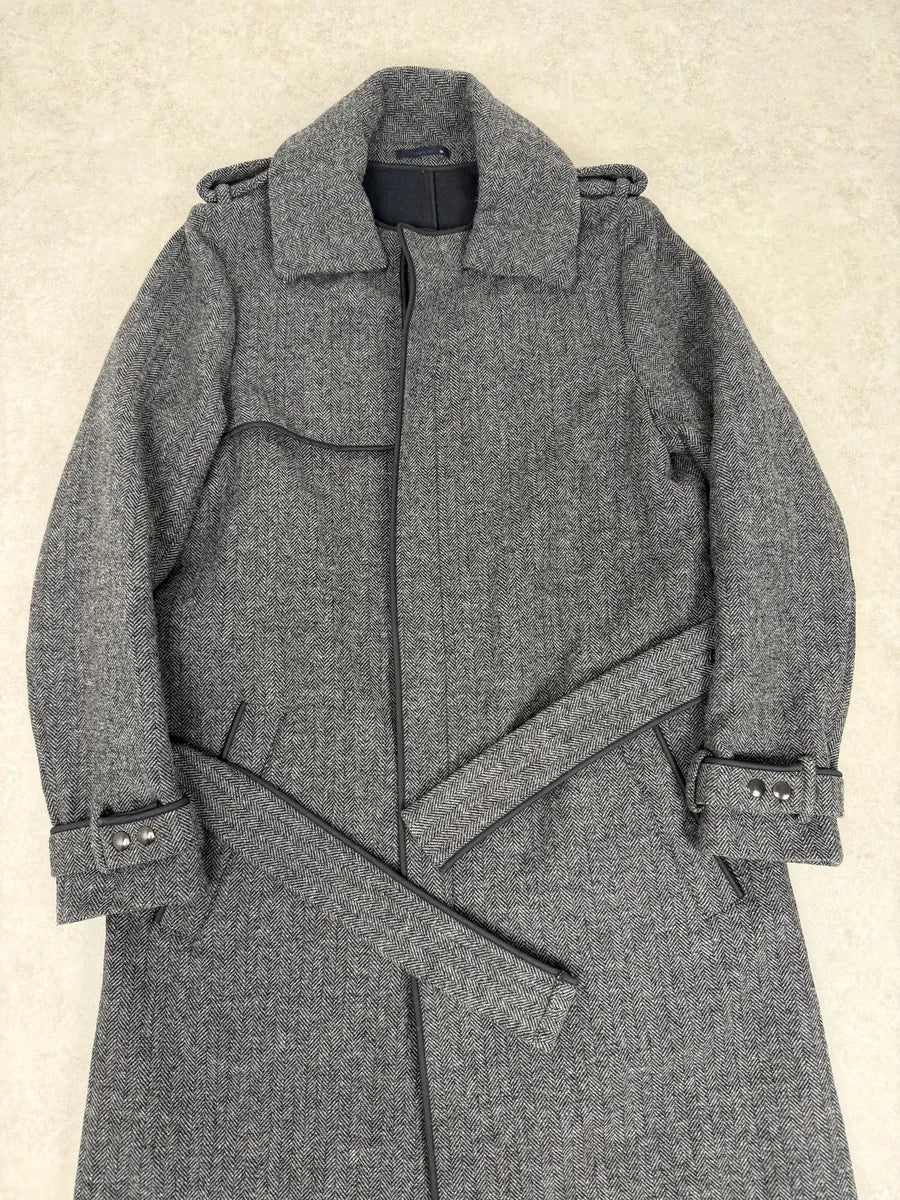 FW2014 Lanvin Grey Classy Trench Coat zKFjIIB 8