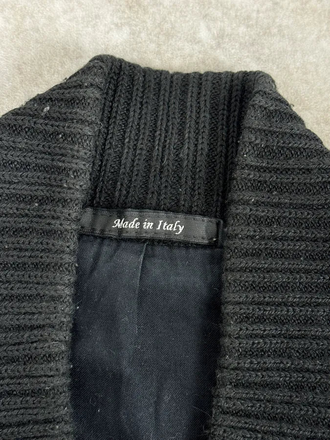 FW2014 Maison Margiela Black Contrast Panel Leather Jacket  ttQRwnx 10