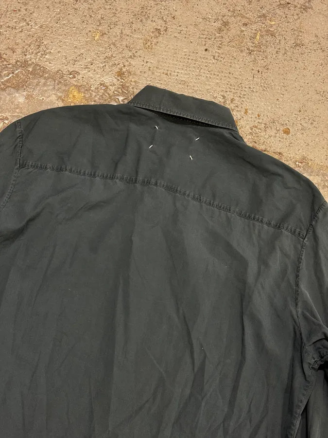 FW2014 Maison Margiela Blue Faded Classic Shirt CRtFDoj 5