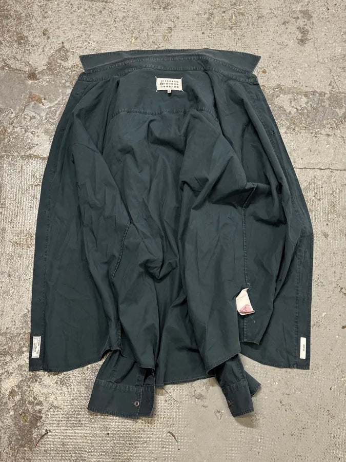 FW2014 Maison Margiela Blue Faded Classic Shirt CRtFDoj 6