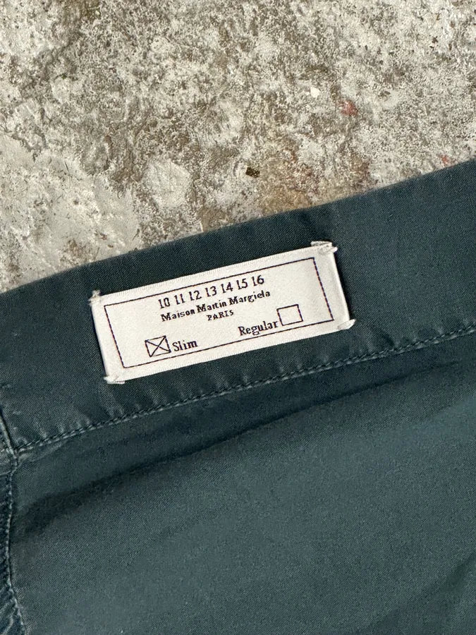 FW2014 Maison Margiela Blue Faded Classic Shirt CRtFDoj 12