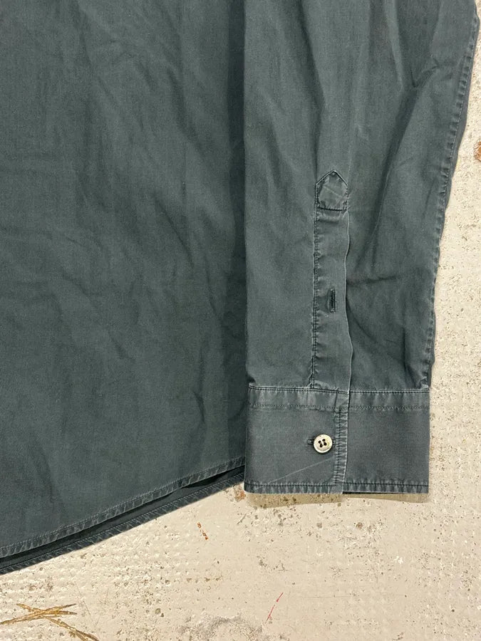 FW2014 Maison Margiela Blue Faded Classic Shirt CRtFDoj 7