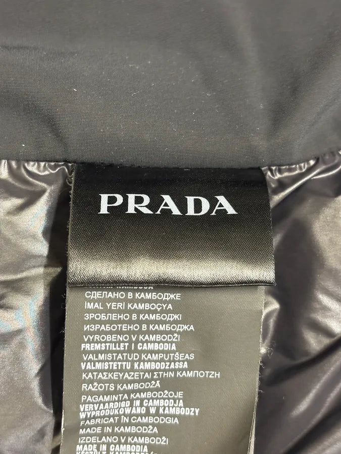 FW2014 Prada Black Puffer Hooded Jacket OzroBhl 12