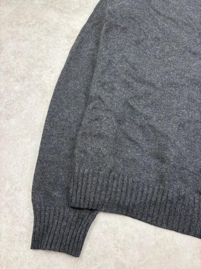 FW2014 Prada Dark Grey Wool Minimalist Sweater AHkzbsQ 6