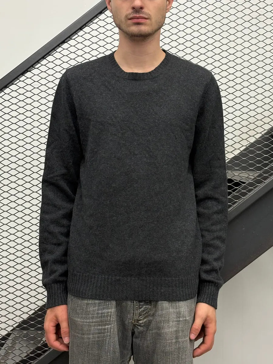 FW2014 Prada Dark Grey Wool Minimalist Sweater AHkzbsQ 1