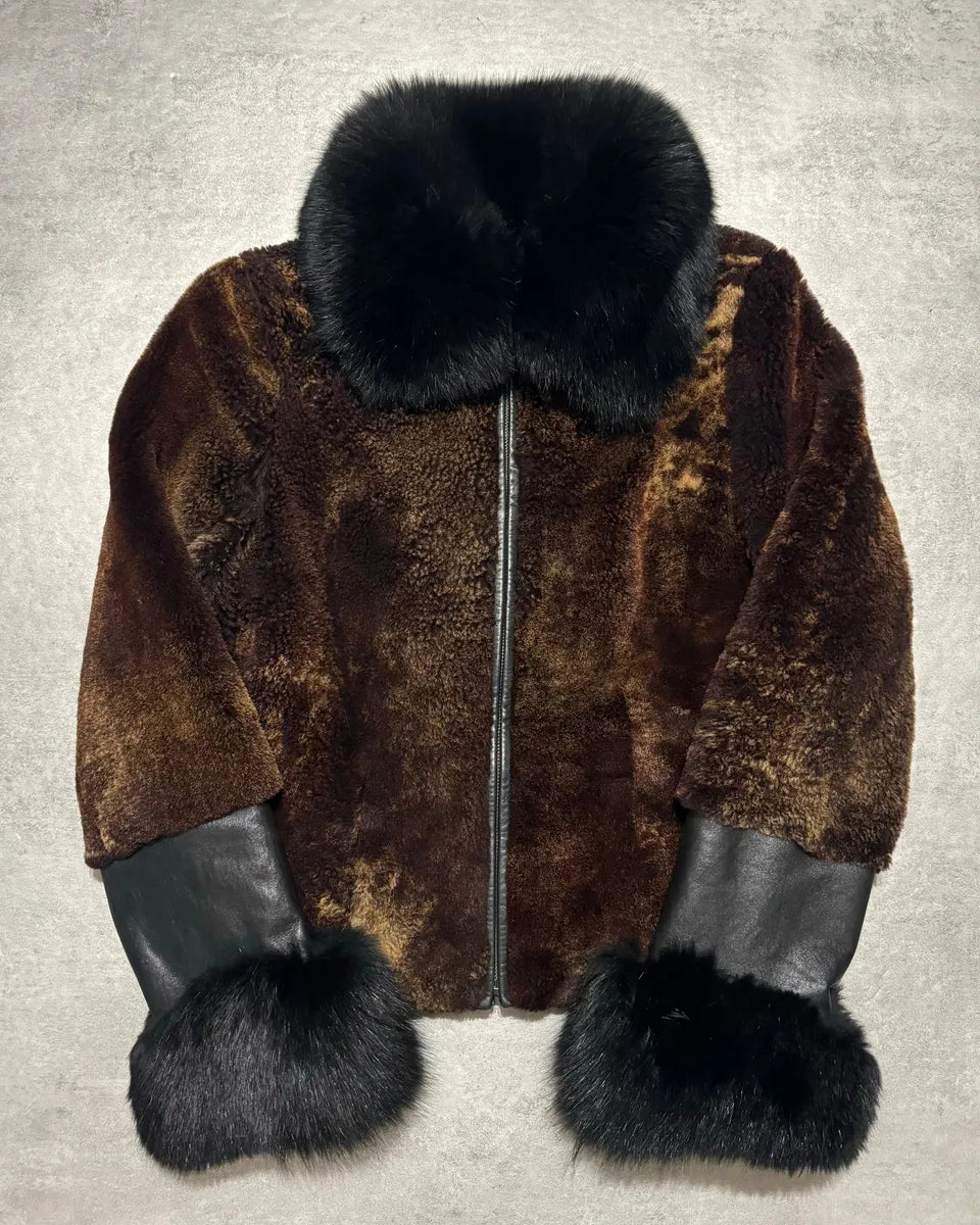 FW2014 Roberto Cavalli Fox & Sheep Fur Unique Coat GesehaW 0