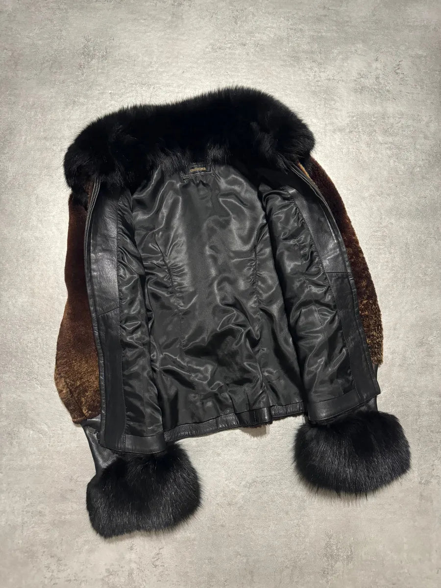 FW2014 Roberto Cavalli Fox & Sheep Fur Unique Coat GesehaW 3