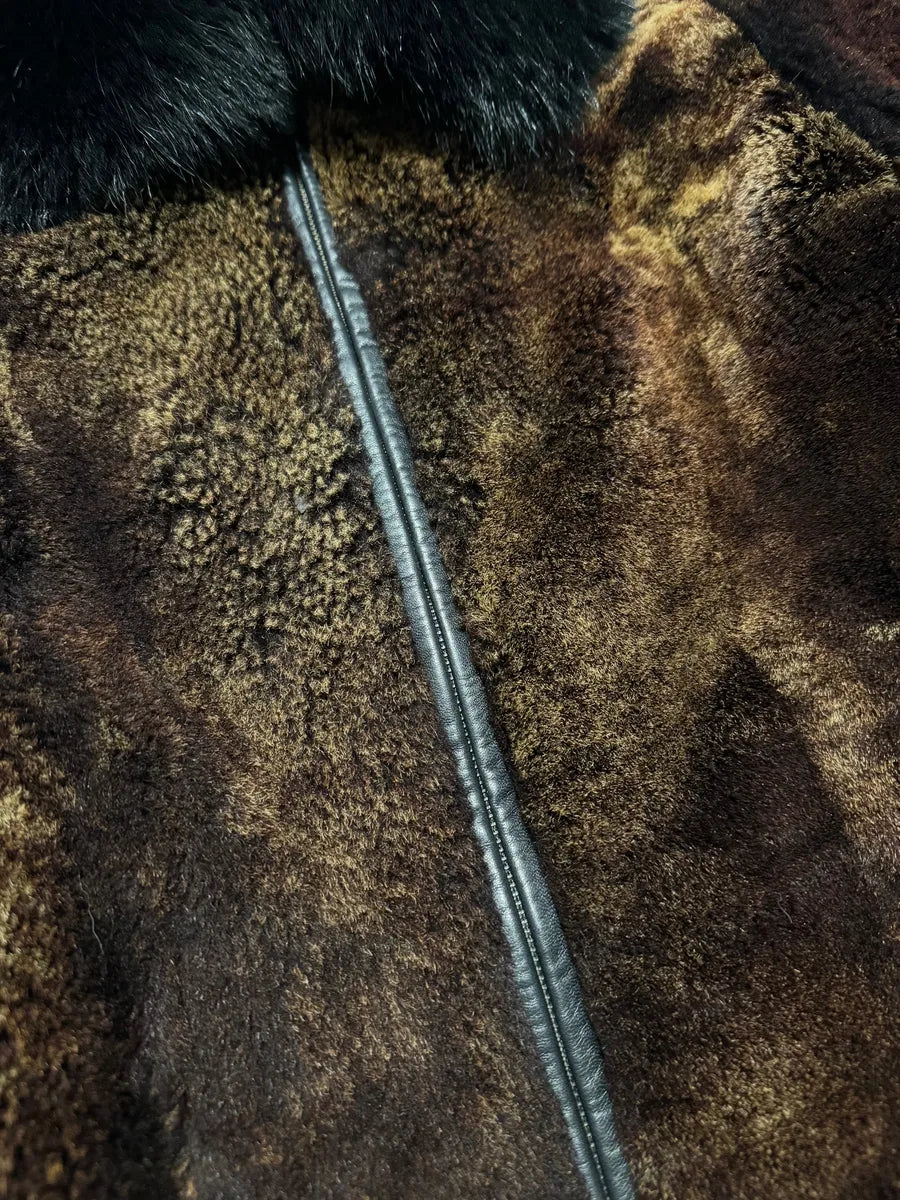 FW2014 Roberto Cavalli Fox & Sheep Fur Unique Coat GesehaW 5